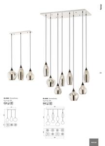 Redo 01-3193 - Lampadario a sospensione con filo TANNER 3xE14/28W/230V