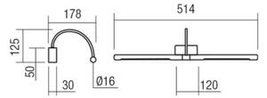 Redo 01-3466 - Lampada LED da quadro KENDO LED/11W/230V 51,4 cm CRI 92 bianco