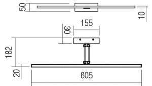 Redo 01-3462 - Lampada LED da quadro LINEAR LED/8W/230V 60,5 cm CRI 92 bianco