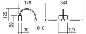 Redo 01-3465 - Lampada LED da quadro KENDO LED/6W/230V 34,4 cm CRI 92 nero