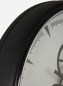 Orologio da Parete Ø50x8,5 cm in Acciaio e Vetro Engrenage