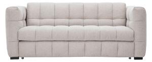 Divano letto design 3 posti in tessuto effetto velluto beige testurizzato CORTO