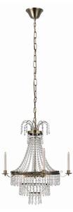 Markslöjd 105157 - Lampadario su catena MARIELUND 3xE14/40W/230V ottone