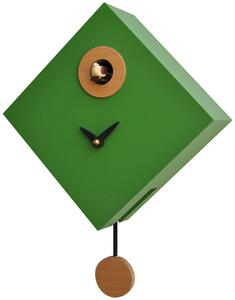 Orologio a Cucù da Parete 25x25x11cm Pirondini Italia Rombino Verde