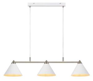 Markslöjd 108075 - Lampadario su filo KLINT 3xE14/40W/230V bianco