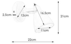 Markslöjd 108084 - Applique da bagno FJÄLLBACKA 1xG9/20W/230V IP44