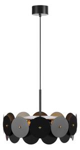 Markslöjd 108265 - Lampadario su corda VEGAS 3xE27/40W/230V nero