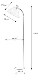 Markslöjd 108569 - Lampada con piedistallo MIRA 1xE27/40W/230V oro