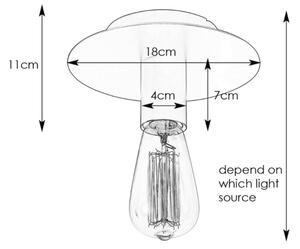 Markslöjd 108541 - Plafoniera PIATTO 1xE27/40W/230V oro