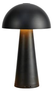 Markslöjd 108655 - Lampada LED dimmerabile ricaricabile FUNGI LED/1,5W/5V IP44 nero