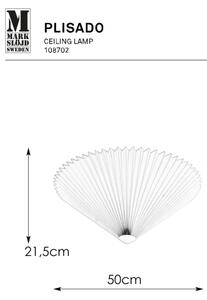 Markslöjd 108702 - Plafoniera PLISADO 3xE14/40W/230V diametro 50 cm bianco