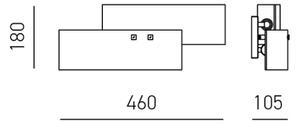 Gea Luce LARA A P oro - Applique LARA 2xE14/42W/230V oro