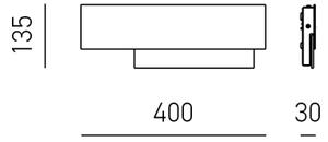Gea Luce DOHA A P A - Applique a LED DOHA LED/15W/230V 40 cm cromo