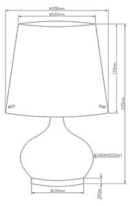 Fabas Luce 2533-34-102 - Lampada da tavolo ADE 1xG9/25W/230V + 1xE14/60W