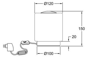 Fabas Luce 3257-30-178 - Lampada da tavolo dimmerabile SIMI LED/8W/230V cromo
