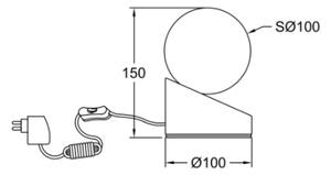 Fabas Luce 3360-30-102 - LED Touch dimmerabile lampada GRAVITY LED/5W/230V bianco