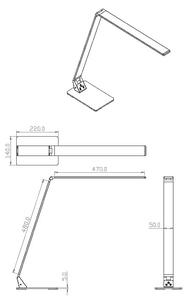 Fabas 3265/30/212 - Lampada LED dimmerabile WASP 1xLED/12W/230V cromo
