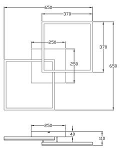 Fabas Luce 3394-65-225 - Luce LED dimmerabile BARD LED/52W/230V 3000K oro