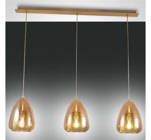 Fabas Luce 3673-48-125 - Lampadario a sospensione con filo BRITTON 3xE27/40W/230V oro