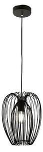 Fabas Luce 3677-45-101 - Lampadario a sospensione con filo CAMP 1xE27/40W/230V nero