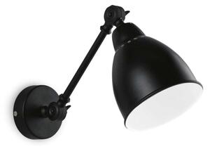 Ideal Lux - Lampada da parete NEWTON 1xE27/42W/230V nera