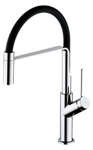 Omnires Vita rubinetto da cucina verticale cromo-nero VI6350BLCR