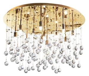 Ideal Lux-Plafoniera LED di cristallo MOONLIGHT 12xG9/3W/230V pr.60 cm oro