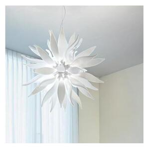Ideal Lux - Lampadario LED a sospensione con filo LEAVES 12xG9/3W/230V diametro 80 cm bianco
