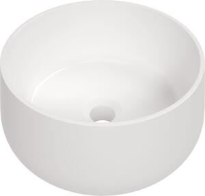 Deante Arnika lavabo 35.3x35.3 cm rotonda da appoggio bianco CGN_6U33