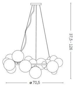 Ideal Lux - Lampadario LED su filo DNA 25xG9/3,2W/230V
