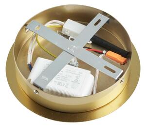 Ideal Lux - Lampadario a sospensione con supporto rigido LED EQUINOXE 12xG4/2W/230V diametro 124 cm ottone/limpido
