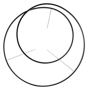 Ideal Lux - Lampadario LED a sospensione con filo OZ LED/52W/230V diametro 80 cm CRI 90 nero