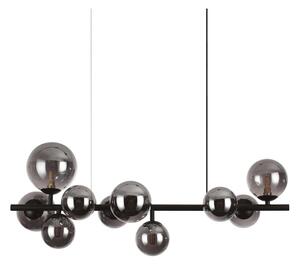 Ideal Lux - Lampadario LED a sospensione su cavo PERLAGE 10xG9/3W/230V 81 cm nero/fumé