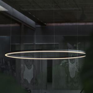Ideal Lux - Lampadario LED con cavo ORACLE SLIM LED/42W/230V 3000K diam. 90 cm nero