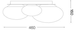 Ideal Lux - Plafoniera LED NINFEA 3xLED/9W/230V bianco