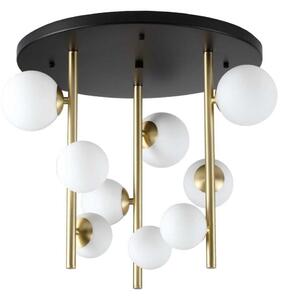 Ideal Lux - Lampadario a sospensione con supporto rigido LED PERLAGE 9xG9/3W/230V oro