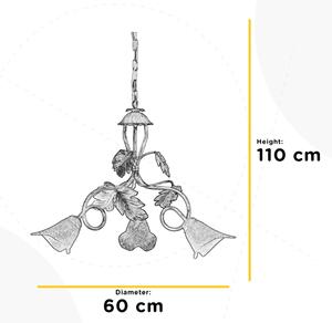 ONLI - Lampadario a sospensione con catena MARILENA 3xE14/6W/230V