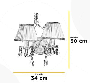 ONLI - Applique KAREN 2xE14/6W/230V bronzo