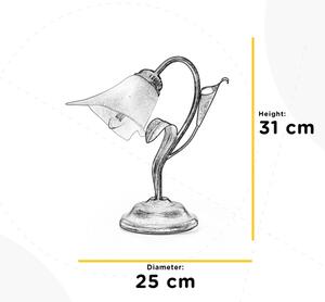 ONLI - Lampada da tavolo LUCREZIA 1xE14/6W/230V bronzo