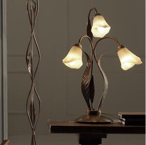 ONLI - Lampada da tavolo ALGA 3xE14/6W/230V 61 cm bronzo