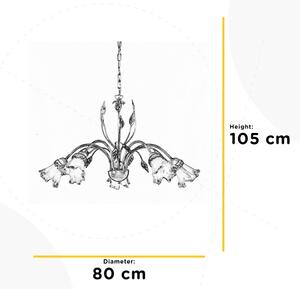 ONLI - Lampadario a sospensione con catena LANCIA 5xE14/6W/230V