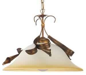 ONLI - Lampadario a sospensione con catena LUCREZIA 1xE27/22W/230V bronzo