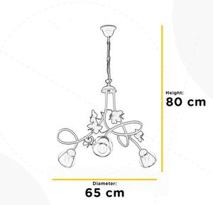 ONLI - Lampadario per bambini BUTTERFLY 3xE14/6W/230V