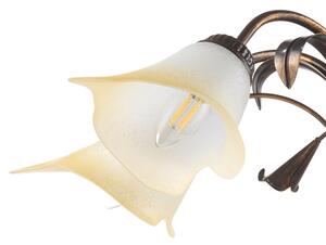 ONLI - Lampadario a sospensione con catena LUCREZIA 5xE14/6W/230V bronzo