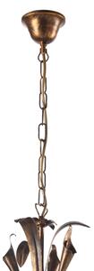 ONLI - Lampadario a sospensione con catena LUCREZIA 5xE14/6W/230V bronzo