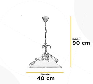 ONLI - Lampadario a sospensione con catena LUCREZIA 1xE27/22W/230V bronzo