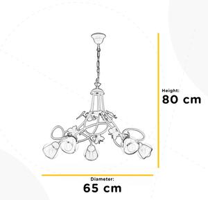 ONLI - Lampadario per bambini BUTTERFLY 5xE14/6W/230V