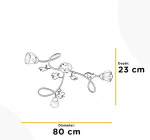ONLI - Lampadario a plafone per bambini BUTTERFLY 3xE14/6W/230V