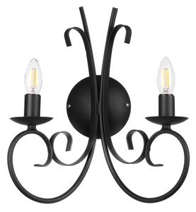 ONLI - Applique POMPEI 2xE14/6W/230V nero