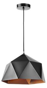 ONLI - Lampadario a sospensione con filo YONG 1xE27/22W/230V nero diametro 38 cm